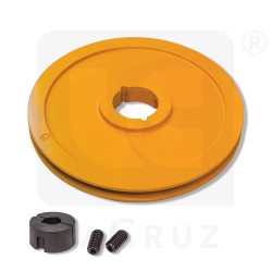 280017 (280028 + 230006) - Grègoire upper pulley with taper lock Ø 400 mm, markets:  []string{"A", "B", "AU"}